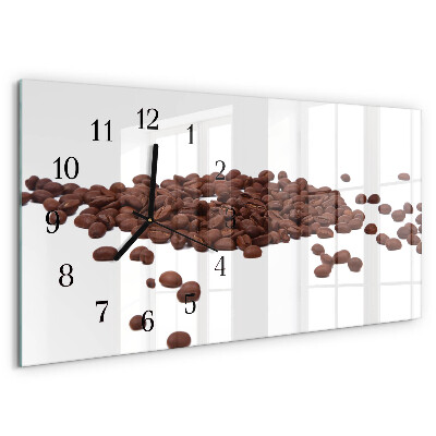 Horizontale Uhr Kaffeebohnen