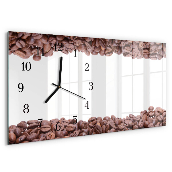 Horizontale Uhr Kaffeebohnen
