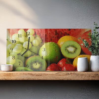 Horizontale Uhr Obst