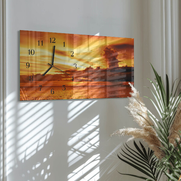 Horizontale Uhr Westen