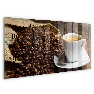 Horizontale Uhr Kaffee
