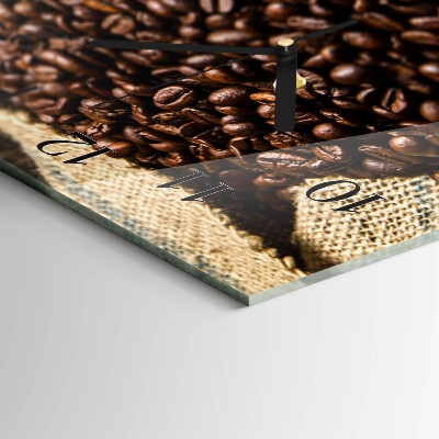 Horizontale Uhr Kaffee