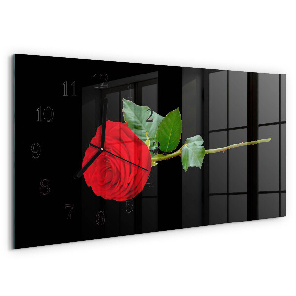 Horizontale Uhr Rose