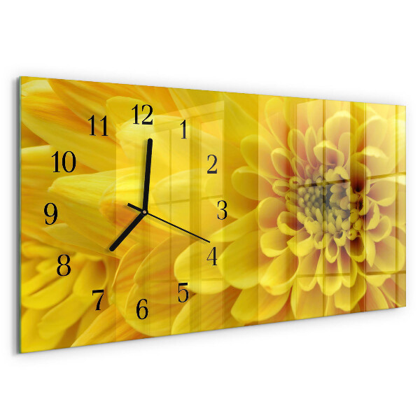 Horizontale Uhr Chrysantheme