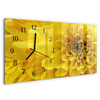 Horizontale Uhr Chrysantheme