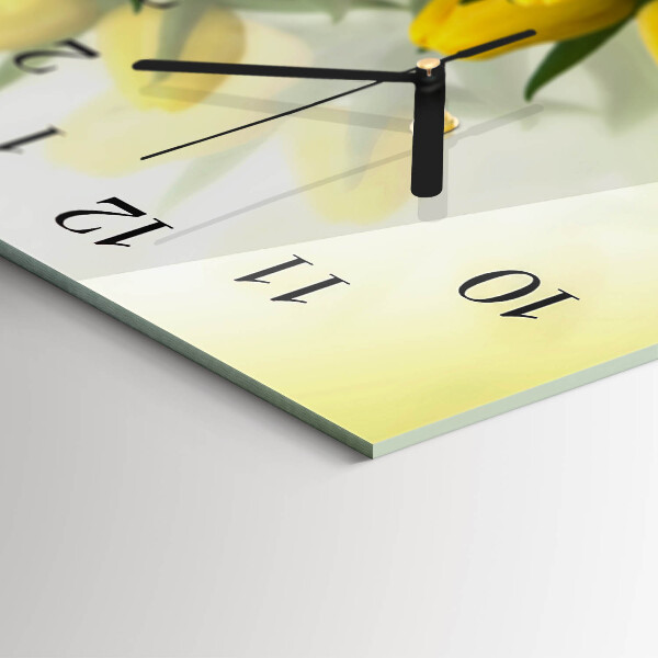 Horizontale Uhr Tulpen