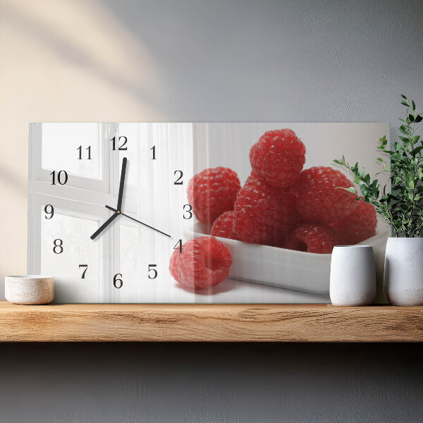 Horizontale Uhr Himbeeren