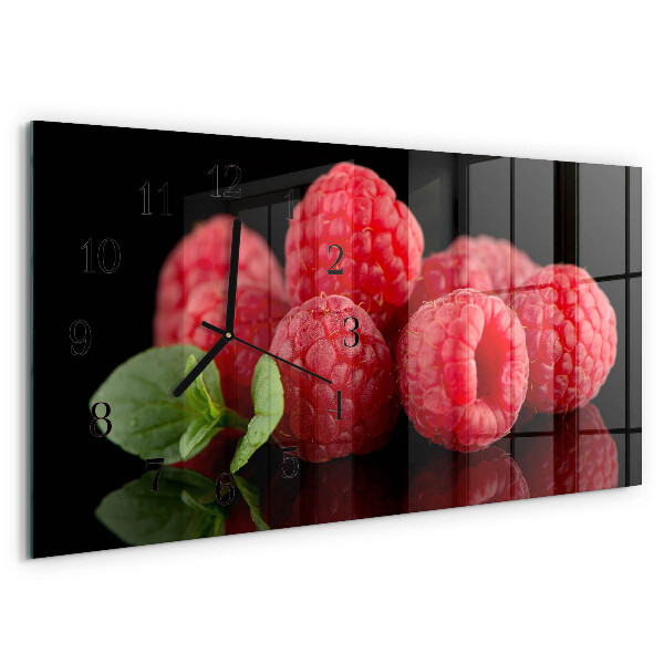 Horizontale Uhr Himbeeren