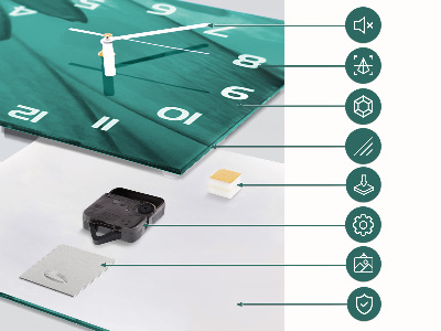 Horizontale Uhr Gemüse