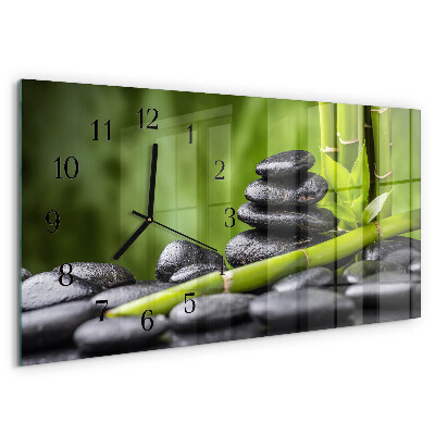 Horizontale Uhr Zen-Steine