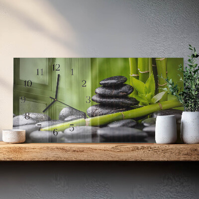 Horizontale Uhr Zen-Steine