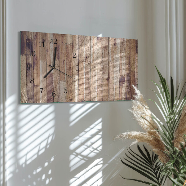 Horizontale Uhr Holzbretter