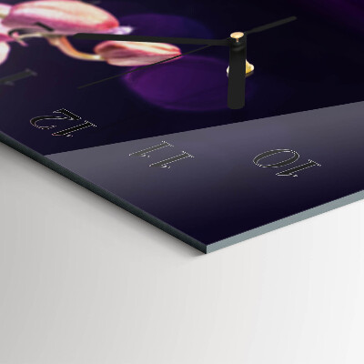 Horizontale Uhr Orchidee