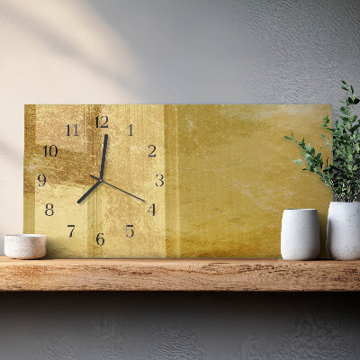 Horizontale Uhr Metallische Textur