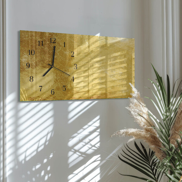 Horizontale Uhr Metallische Textur