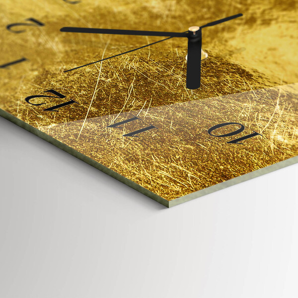 Horizontale Uhr Metallische Textur
