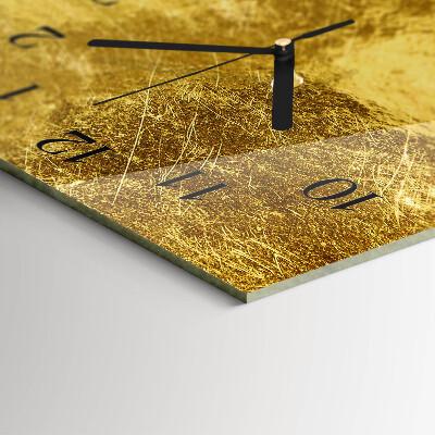 Horizontale Uhr Metallische Textur