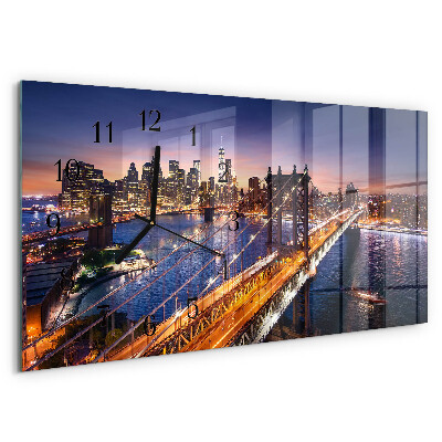 Horizontale Uhr New York