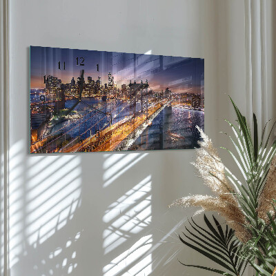 Horizontale Uhr New York