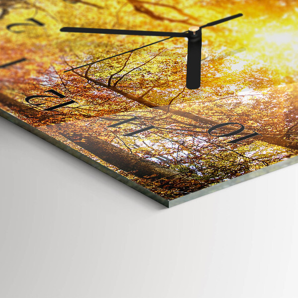 Horizontale Uhr Herbst