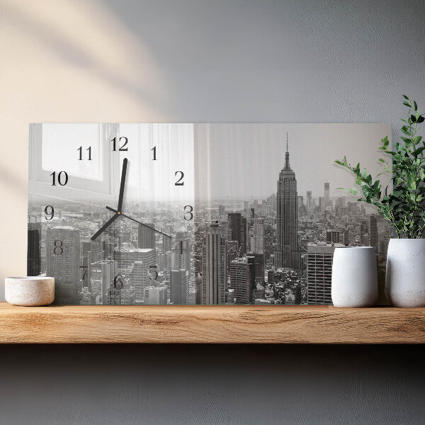 Horizontale Uhr New York