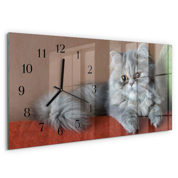 Horizontale Uhr Perserkatze