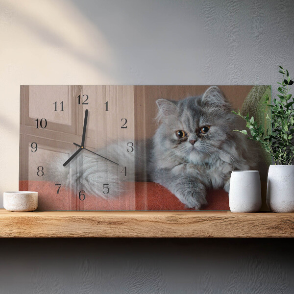 Horizontale Uhr Perserkatze