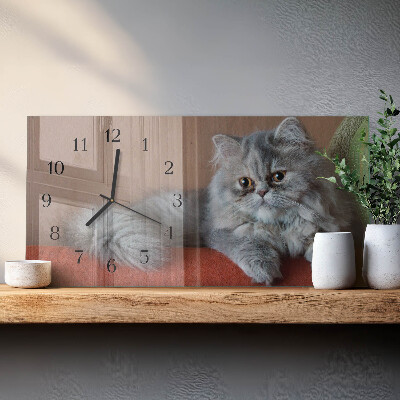 Horizontale Uhr Perserkatze