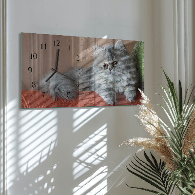 Horizontale Uhr Perserkatze