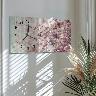 Horizontale Uhr Kirschblüten