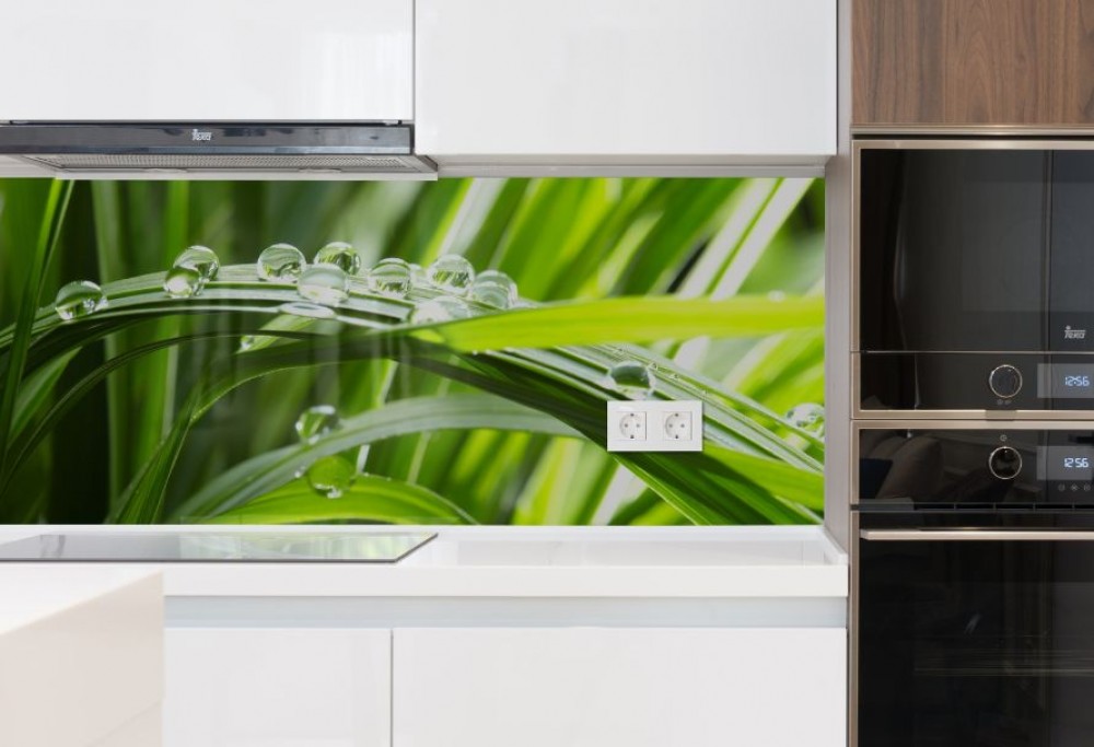 Glasscheibe für die Küche