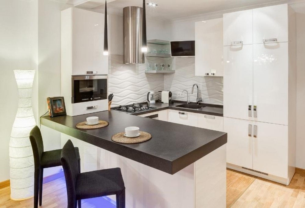 Schwarz-weiße Küche – Ideen