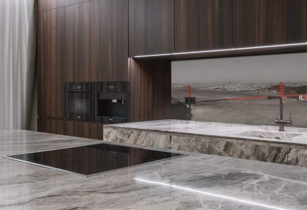 Glasscheiben in der Küche