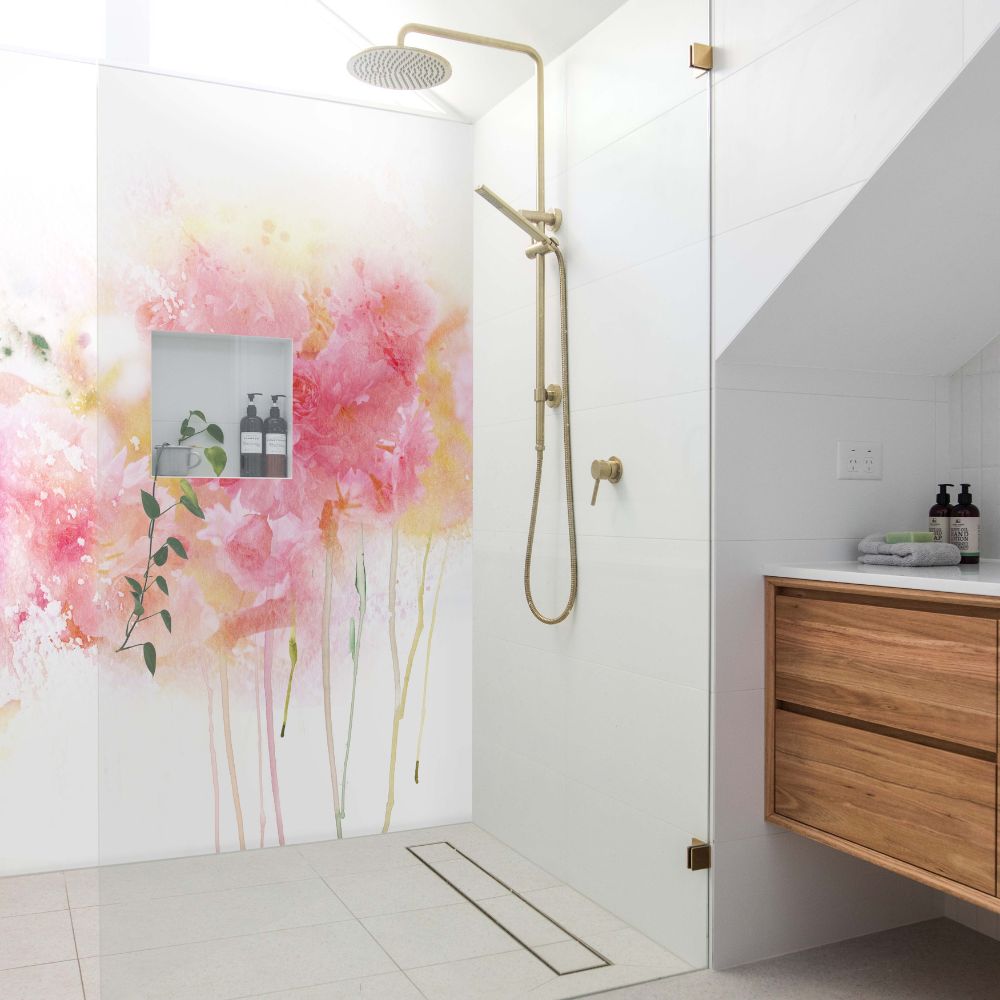 Glaspaneele für das Badezimmer